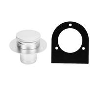 Aramox Fuel Tank Cap with Bracket 2 Inch 17-2530 Aluminum Alloy Gas Cap Fuel Filler Neck for Sand Rails Hot Rods Buggy Rat Rods Trikes (Silver)