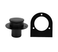 Aramox Fuel Tank Cap with Bracket 2 Inch 17-2530 Aluminum Alloy Gas Cap Fuel Filler Neck for Sand Rails Hot Rods Buggy Rat Rods Trikes (Black)