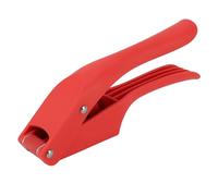 Aramox Garlic Press, PP Garlic Mincer and Slicer 2 in 1 Manual Cooking Tool, Compact Easy Use Design with Multipurpose Prep for Home Cooks Kitchen Use (Red)