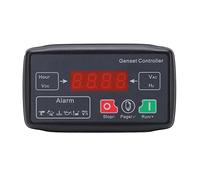Aramox Generator Set Controller ABS Generator Control Module DC 9V to 18V Manual and Remote Start Stop Data Measurement Alarm Protection for Small Gasoline Gensets