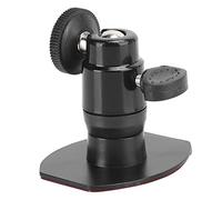 Aramox HD 052 Car Bracket Aluminum Alloy Double Sides Adhesive Tape Car Recorder Bracket 1 4 Inch Thread 14 to 230 Degrees F Rotation Adjustable for Dashboard Use (Black)