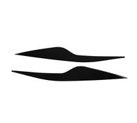 Aramox Headlight Eyelid Trim ABS Glossy Black Headlight Eyebrow Cover Front Left Right Easy Stick On Aerodynamic Style for MK2 MK2.5 2008 2011 Drivers (Glossy Black)