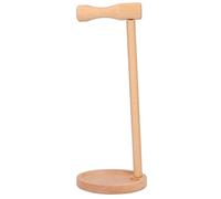 Aramox Headphone Holder Wooden Headset Stand Beech Removable 31.6 X 12.5 Cm Arc Design Easy Assembly Desk Storage for Gaming Headphones Home Office Studio Use