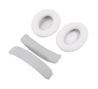 Aramox Headset Ear Pads Replacement Earpads Protein Leather Memory Foam 1 Pair with Headband Pad Easy Install Sound Isolation for QC45 QC SC QC SE Home Office Travel (Grey)
