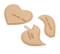 Aramox Heart-Shaped Pendant Keychain Template Made of Durable Acrylic Material for Leather Crafting 3 X Acrylic Keychain Patterns