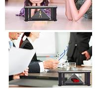 Aramox Holographic Display Stands Projector, CRYSTAL-CLEAR 360-DEGREE IMAGES, EASY SETUP FOR MESMERIZING 3D HOLOGRAMS, STABLE PERFORMANCE AND RELIABILITY, FOUR-ANGLE PROJECTION, (Stand model)