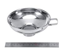Aramox Household Stainless Steel Funnel, Lightweight, Never Rust Transfer Kitchen Tool for Solid Liquids Between Containers, Wide Mouth Funnel, Wide Stem Opening, 5.91-inch for Home Cooking (L)