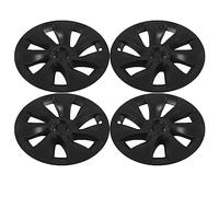 Aramox Hubcap Wheel Covers, Matte Black ABS Wheel Rim Hubcaps, Protects Alloy Wheels, Replacement for Model Y 2020-2023 (Symmetrical)