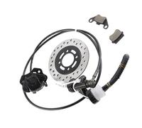 Aramox Hydraulic Disc Brake Kit, Disc Brake Kit Brake Pad Disk Rotor Metal for Dirt Bike Quad ATV Go Kart