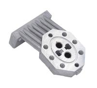 Aramox Hydraulic Pump Housing Aluminum Alloy Log Splitter Pump Casting Housing 130mm Replacement with Seals Fits 4 to 8 Ton Electric Wood Splitter for Clarke Sheppach