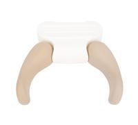Aramox Infant Easy Bathing Non-Drill Baby Shower Standing Support Set, Robust Plastic Toddler Shower Stand-Up, Wall Mounted Safety Baby Bath Rack (Khaki)