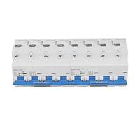 Aramox Interlock Circuit Breaker PVC Dual Power Manual Transfer Switch AC400V 4P Plus 4P 10KA for Hospitals Banks Fire Systems and Buildings with Rail Mount (80A)