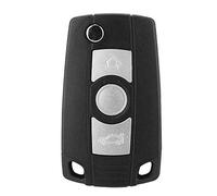 Aramox Key Fob Case, 3 Button Car Remote Flip Folding Key Shell Case Blade Cover Fit for 1 3 5 7 Series X3 X5 Z3 Z4