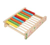 Aramox Kid Abacus Calculation Bracket Rack for Early Counting Skills, Helps Develop Math Abilities in Children, Made of Wood (Pine colorful computing stand)