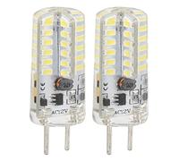 Aramox LED GY6.35 Energy Saving 3W 48 LED Light Bulb for Chandelier Table Lamp 12V for Ceiling Lamp Aluminum 2pcs