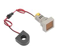 Aramox LED Indicator Light Voltage Tester Mini Digital Meter, Compact Impact Design, AC 50-500V, for Electric Power Machinery Ships Warning Signals (Yellow)