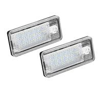 Aramox LED License Plate Lamp, 2Pcs Car Led Number Hop-Lpl0114 Plate Lamp Bulb Kit For S3 A4 S4 B6 B7 A6 C6 S6