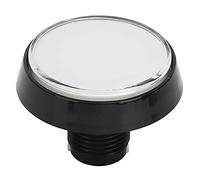 Aramox LED Pushbutton 60mm Large Round Flat Push Button Knob with LED Light Rotating Holder for Slot Machines and Crane Games ABS Material High Sensitivity Bright Easy Installation (#4)