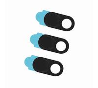 Aramox Lens Cap Webcam Cover 3pcs Metal Protect Sticker for Smartphones Tablets - Prevents Hacking & Ensures Privacy (Black)