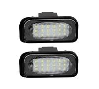 Aramox License Lamp, 18 Beads Number Plate Lamp R&L LED License Plate Light Automotive License Plate Light Assemblies for C-classe W203