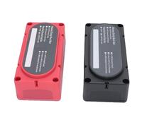 Aramox M8 Stud Power Distribution Block Bus Bar Terminal Block 12V 150A 12 Way with Flame Retardant PC Base 4 X M8 Studs 6 X M4 Screws for Automotive RV Marine Boat Solar DC Power Systems
