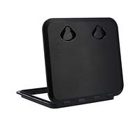 Aramox Marine Deck ABS Deck Access 20 X 18in Black Inspection Cover with Lock Anti UV Easy Install for Boat Storage Compartment Cockpit Cabin (Black)
