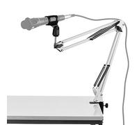 Aramox Microphone Stand Holder with Extendable Arm, Premium Steel Structure, Adjustable for Live Streaming and Entertainment