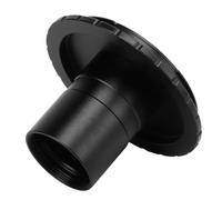 Aramox Microscope Lens Adapter, Alloy C Mount Camera Lens Adapter 25mm for SLR DSLR Digital Camera, Simple Installation Stable Fit for Macrophotography and Microscope Imaging (#1)