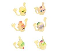 Aramox Mini Finger Puppets Exquisite Workmanship Halloween Monsters Finger Puppets Toy for Party Kids Gift, Simulated Expressions,