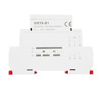 Aramox Mini Power Off Delay Timer Relay DIN Rail Mount AC DC 12-240V GRT8 B1 with 0.1s to 10min Adjustable Range Industrial Time Delay Relays