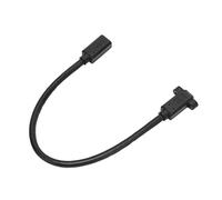 Aramox Mini to Mini Adapter, with Fixing Screw Holes | DisplayPort Connector Extender, 8K Video Transfer, PVC Material, Screen Projection Testing, Computer