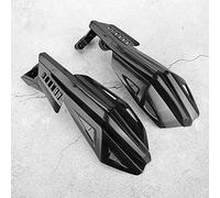 Aramox Motorcycle 22mm Hand Guard Protector Handguard Shield Hand Protector Black ABS Unique Design Accurate Installation Enhanced Durability Reduce Turbulence Impact Resistant with