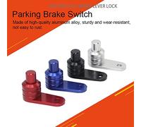 Aramox Motorcycle Handlebar Lock Throttle Lock Parking Brake Switch Aluminum Alloy Heavy Duty Motorcycle Grips for NMAX 155 125 XMAX 400 300 250 125 NSS FORZA with Ramp Stopping (Blue)