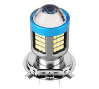 Aramox Motorcycle Headlight Bulbs, LED Motorcycle Headlight Bulb White High Brightness Wide View Motorbike Front Light Bulbs (H4)