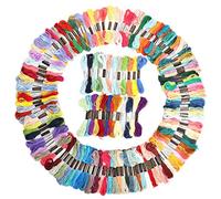 Aramox Multicolour Cross Stitch Cotton Sewing Skeins Craft Accessories 150Pcs Thread for Embroidery Patterns