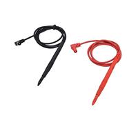 Aramox Multimeter Leads, Gold Plated Copper Needle Tip Multimeter Test Probes, 10A PVC Silicone Wire, Fine 1cm Tip, 90cm Cable for IC Pins LED Chip Testing