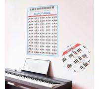 Aramox Musical Instruments Accessories 88 Keys Piano Chords Poster for Beginners Very Useful in the Music Class Teacher Lessons