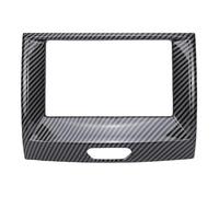 Aramox Navigation Screen Panel Cover, Central Control Navigation GPS Radio Panel Trim for Range r 2015-2022 Carbon Fiber Style Black