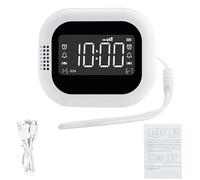 Aramox Noise Machine Vibrating Alarm Clock, Portable Travel Alarm Clock for Hearing Impaired Bed Shaker Sleep Aid Sound Machine for Home Camping