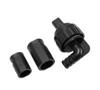 Aramox Noise Reduction Stabilized Waterflow Aquarium Water Outlet Connector Set for Optimal Fish Tank Living Scenario (Black)