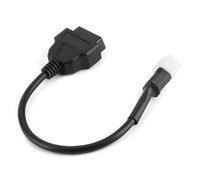 Aramox Obd2 6 Pin Adapter, Diagnostics 6 Pin to OBD2 16 Pin Adaptor Cable Motorcycle Fault Detection Connector Fits for Sinnis Hoodlum, etc