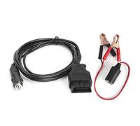 Aramox OBD2 Memory Saver, ABS Brass ECU Memory Saver Cable with OBD Extension 8A Protection Gold Plated Pins for Car Battery Replacement and 12V Power Supply