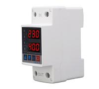 Aramox Over Under Voltage Protector PC Self Resetting Voltage Protection Relay AC220V 230 to 300V and 210 to 140V Settings Display for Home Appliances (40A)