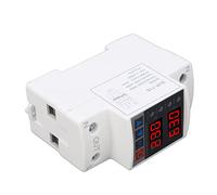 Aramox Over Under Voltage Protector PC Self Resetting Voltage Protection Relay AC220V 230 to 300V and 210 to 140V Settings Display for Home Appliances (63A)
