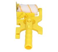 Aramox Paint Brush Paint Roller Kit Plastic Lint Aluminum Alloy Corner Roller with Rotating Handle 1 2 Brushes for Walls Ceilings Window Frames Furniture