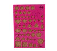 Aramox Paper Quilling Tool Kit Papercraft Tool DIY Handicraft Apply Mould Board Sets Paper Craft Template Board, Set, Bead Needles, Slotted Pen, Tweezer for Art Craft Decoration, (Rose Red)