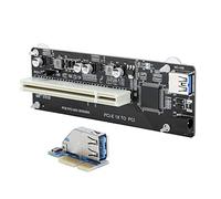 Aramox PCIe to Dual PCI Expansion Adapter Card, Resin Riser Card, Stable Performance, 10Gbps Data Rate, Ideal for GPU Mining and Gaming