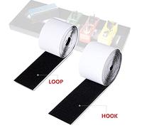 Aramox Pedalboard Mounting Tape Stronger Bond Black 2m Length 5cm Width with Mushroom Shaped Posts, Temperature Proof Adhesive Backing for Guitar Pedals, Permanent Mounting Solution for