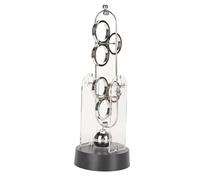 Aramox Perpetual Motion Device Decorative Physics Science Desk Toy Electronic Shake Swinging Machine with Metal and Plastic Material for Desktop Ornaments