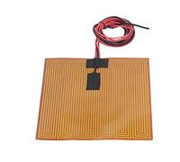 Aramox PI Heating Elements Film Adhesive Polyimide Heater Plate for 3D Printers Fast Heating Up to 302°F Ultra Thin Size 7.9x7.9in Suitable for Printing Platforms (DC24V 150W)